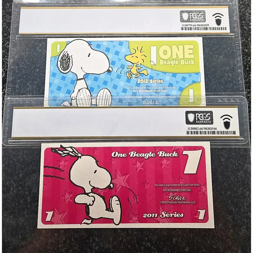 [BUNJANG] Snoopy 1 Dollar Coin Set (PCGS Graded 66) / *상품번호-가1219*미국 Snoopy 1dollar정품 2종 일괄