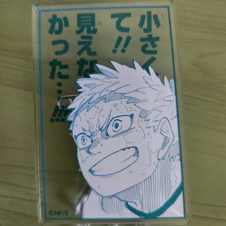 [BUNJANG] Haikyu!! Korai Hoshiumi Original Drawing Badge &amp; Stand / 하이큐 호시우미 코라이 원화 뱃지 겸 스탼드