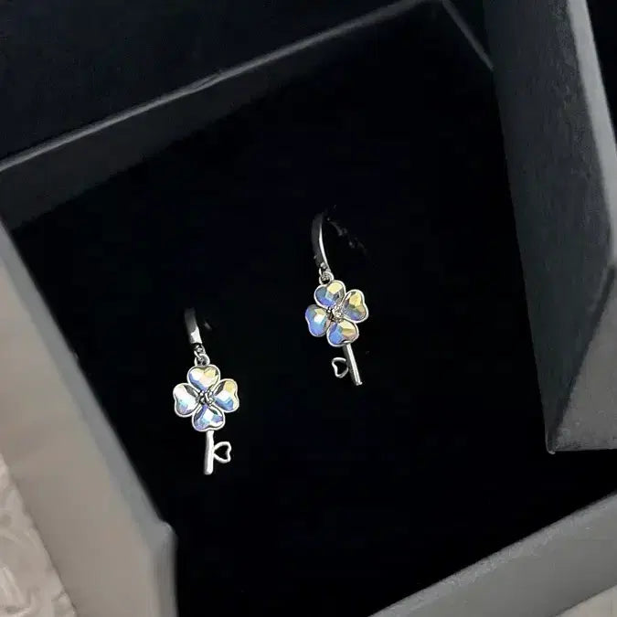[BUNJANG] Humpty Lock Dumpty Key Swarovski Crystal Necklace and Earrings Set / (급처)캐캐체 험프티록 덤프티키 스왈로브스키 목걸이 귀걸이set