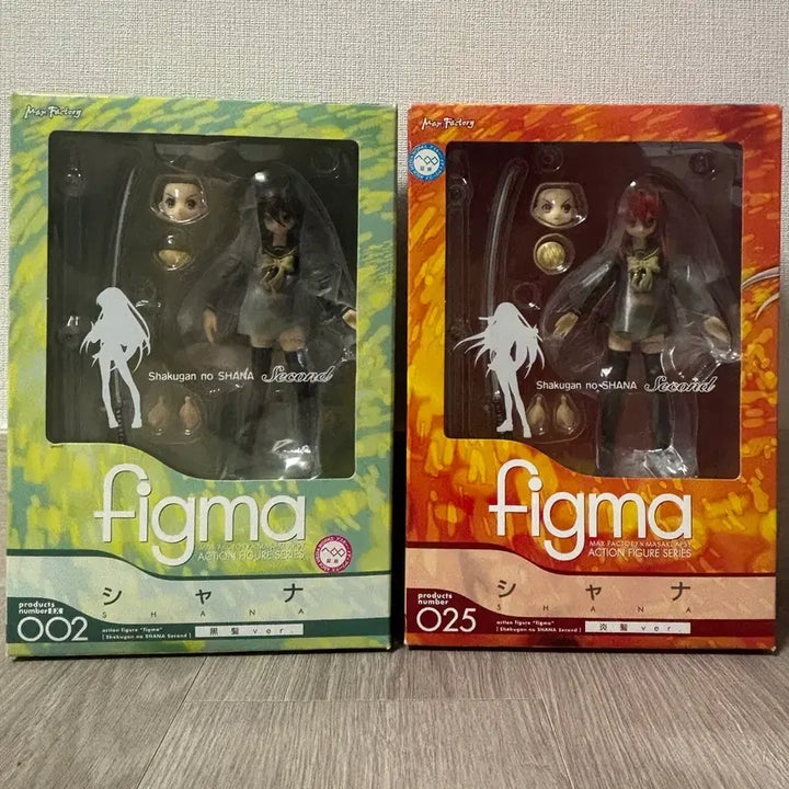 [BUNJANG] Good Smile Company Max Factory Figma Shana 2 Figure Set (Black Hair &amp; Flame Hair Ver.) Sealed / 미개봉) 2체 세트 굿스마일 작안의 샤나 피규어 맥스팩토리 피그마