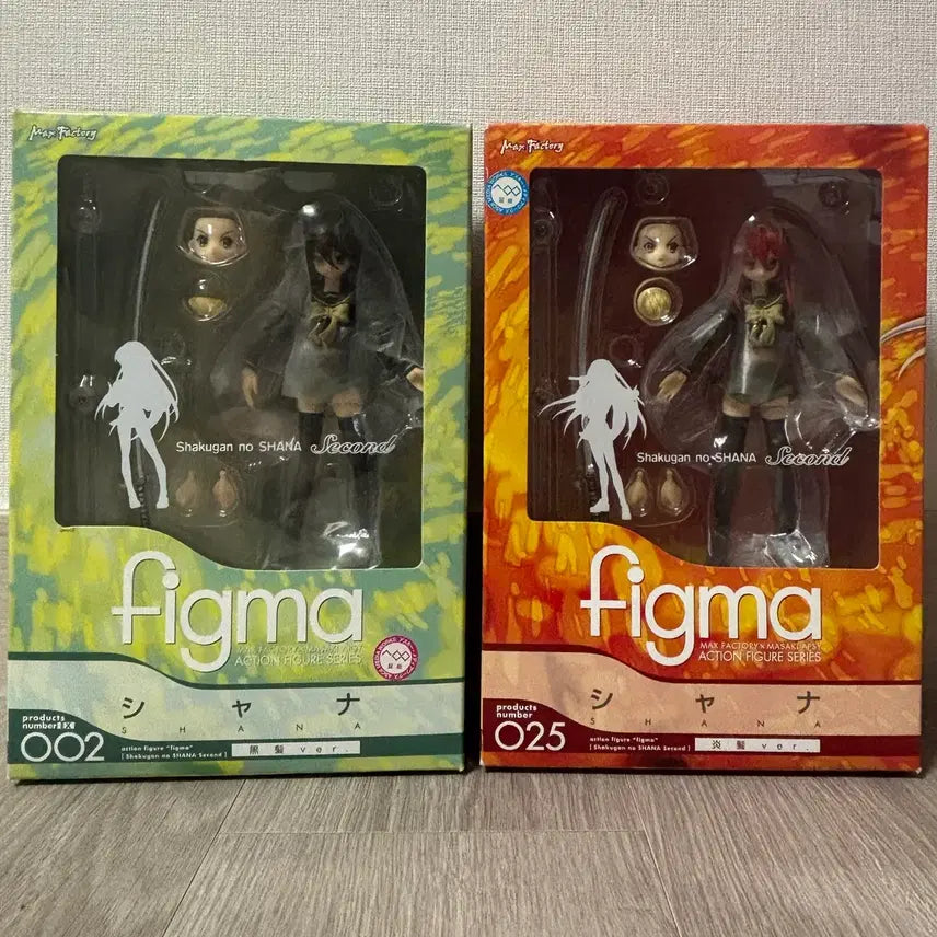 [BUNJANG] Good Smile Company Max Factory Figma Shana 2 Figure Set (Black Hair &amp; Flame Hair Ver.) Sealed / 미개봉) 2체 세트 굿스마일 작안의 샤나 피규어 맥스팩토리 피그마