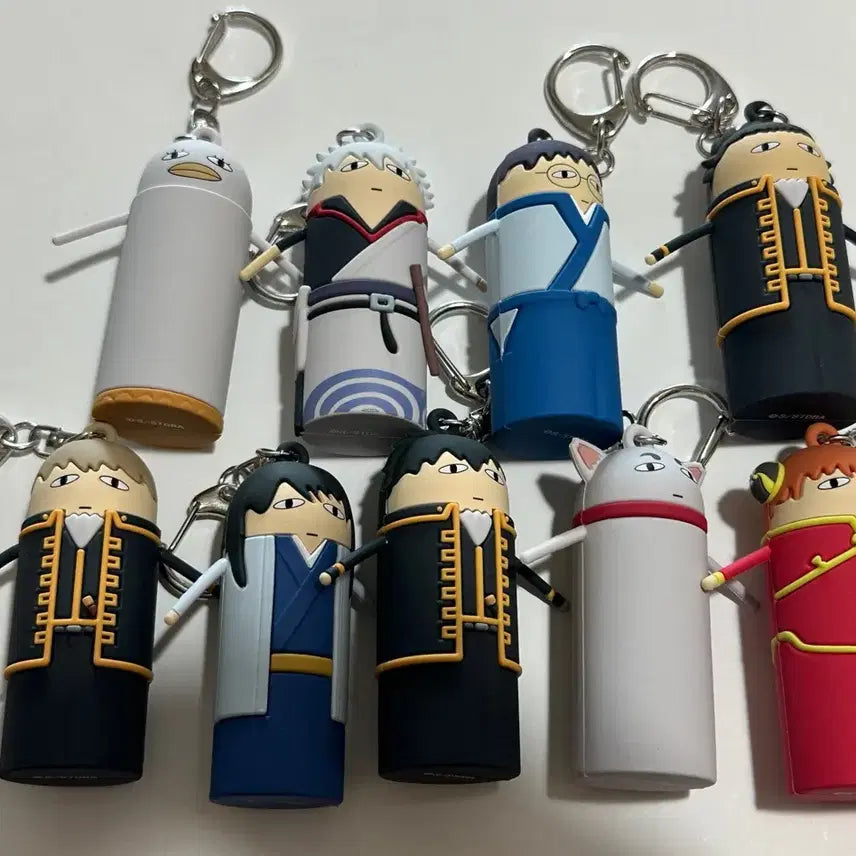 [BUNJANG] Gintama Jinshiwei Justaway Keychain Full Set / 은혼 상하이 진지전 저스터웨이 키링 풀세트