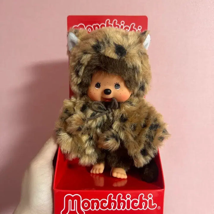 [BUNJANG] Monchhichi Leopard Boxed Plush Toy / 몬치치 레오파드 박스형