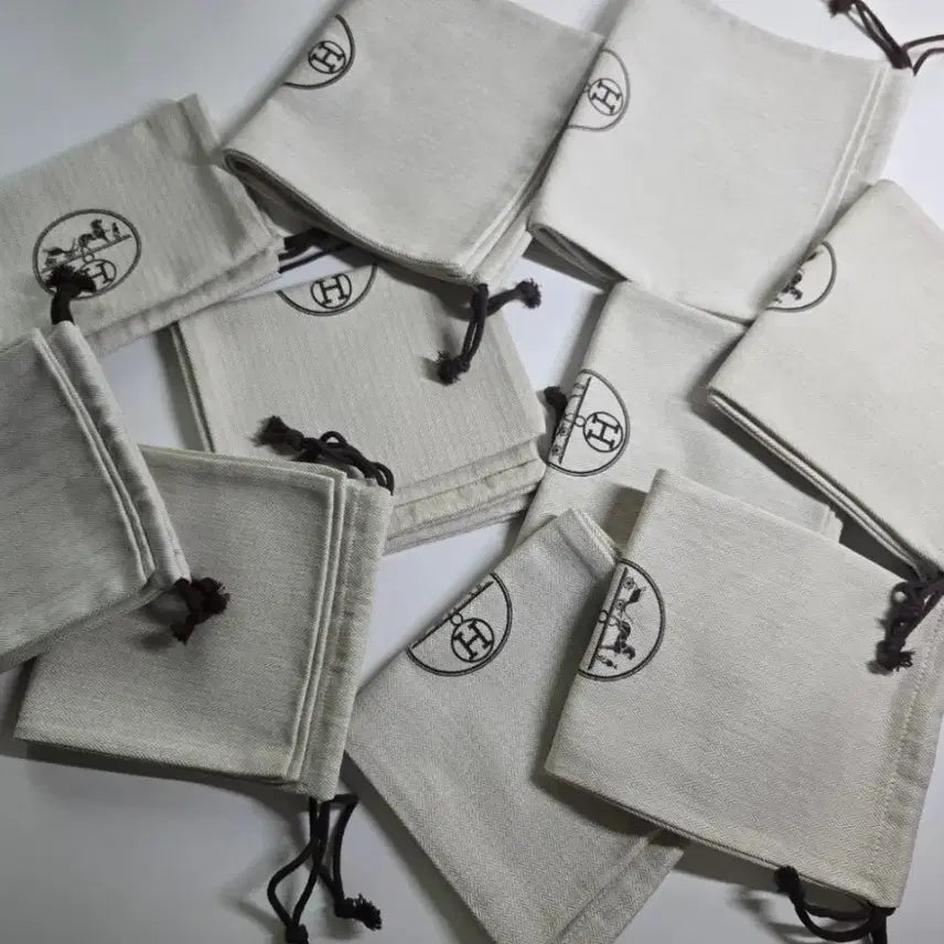 [BUNJANG] Hermes Shoe Dust Bag (19.5x35) Set of 2 / *슈즈용* 에르메스 더스트백 (19.5x35)