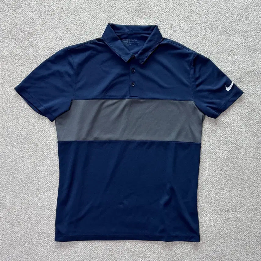 [SOLD OUT] 나이키 골프 L 스탠다드핏 반팔 네이비