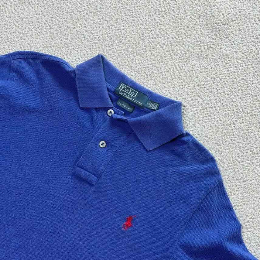 [SOLD OUT] 폴로 랄프로렌 S 블루 카라 티셔츠