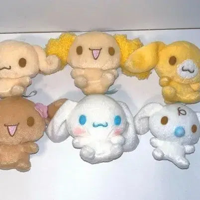 [BUNJANG] Sanrio Cinnamoroll Moka Friends Mascot Plush Set (6 Types) / 고전 시나모롤 모카 프렌즈 마스코트 인형 6종 세트
