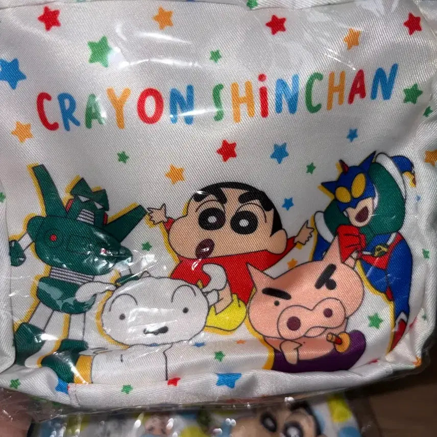 [SOLD OUT] (일괄)고전 짱구 파우치 3개+유리,철수피규어