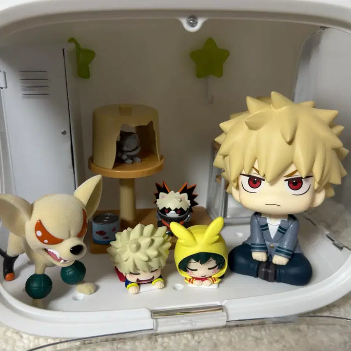 [BUNJANG] My Hero Academia Bakugo Onemutan &amp; Megacat Bundle Figures / [일괄] 히로아카 나히아 바쿠고 룩업 바쿠독 오네무탄 메가캣 피규어