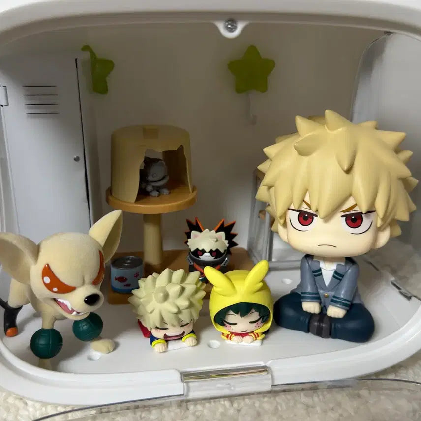 [BUNJANG] My Hero Academia Bakugo Onemutan &amp; Megacat Bundle Figures / [일괄] 히로아카 나히아 바쿠고 룩업 바쿠독 오네무탄 메가캣 피규어