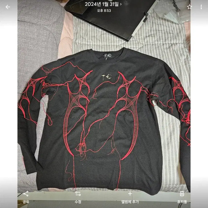 [BUNJANG] THUG CLUB Long Sleeve Black / 떠그클럽 롱 슬리브(블랙)