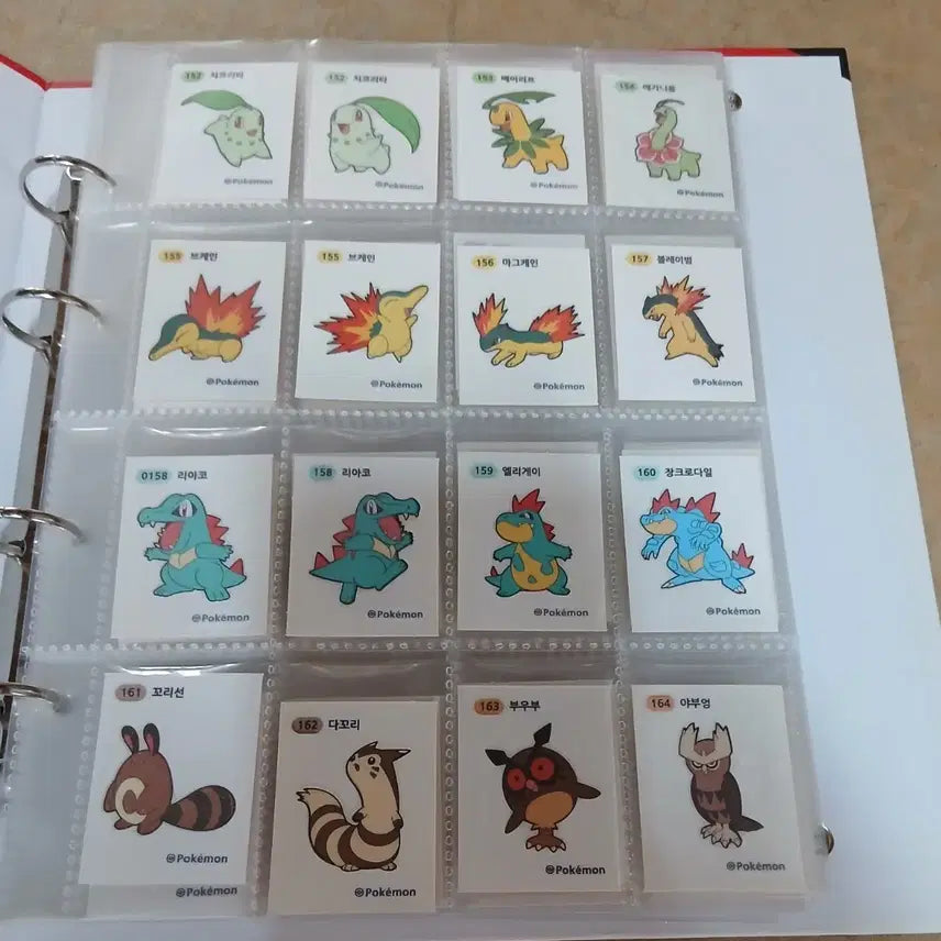 [BUNJANG] Pokemon Sticker Collection 2nd Gen Full Set (116 Types) / 포켓몬띠부씰 2세대 전종 116종 씰북 추가씰 포함
