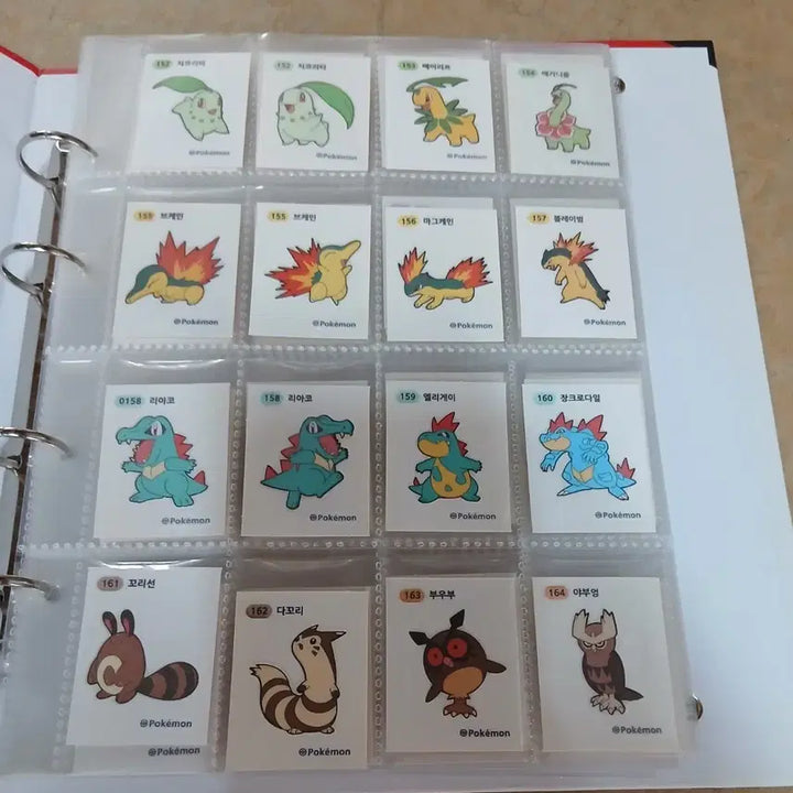 [BUNJANG] Pokemon Sticker Collection 2nd Gen Full Set (116 Types) / 포켓몬띠부씰 2세대 전종 116종 씰북 추가씰 포함