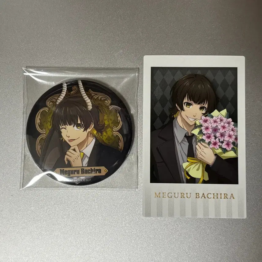 [BUNJANG] Blue Lock Bachira Chibi Acrylic Badge &amp; Photocard Bundle Set / 블루록 바치라 소악마 캔뱃지, 포토카드 일괄
