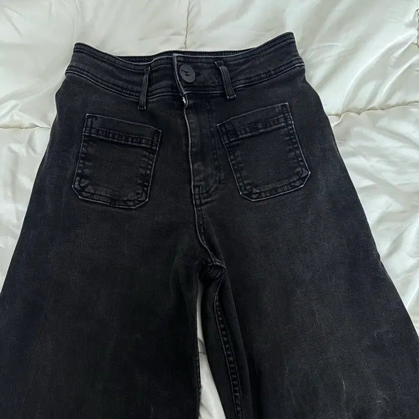 [BUNJANG] Zara Kids Black Denim Kids Cropped Jeans / 키작녀 / 자라 키즈 흑청