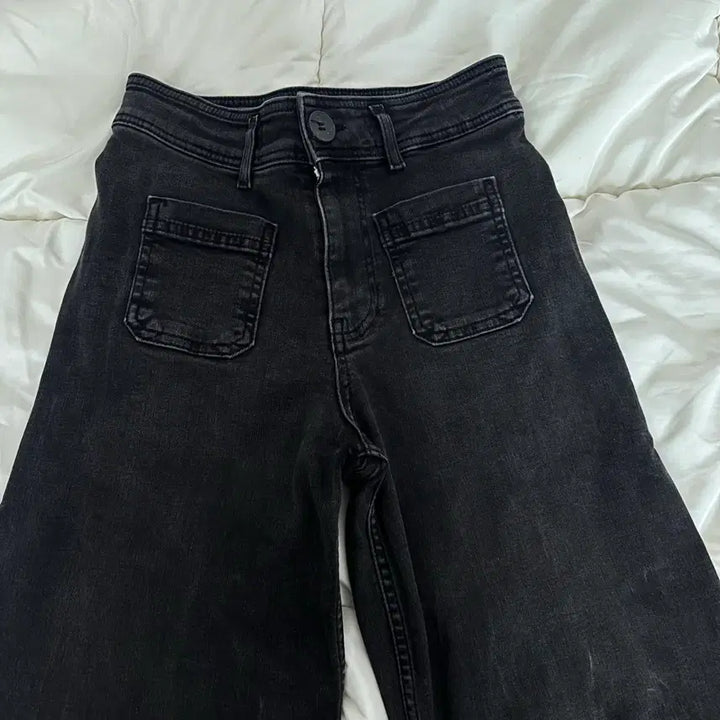 [BUNJANG] Zara Kids Black Denim Kids Cropped Jeans / 키작녀 / 자라 키즈 흑청