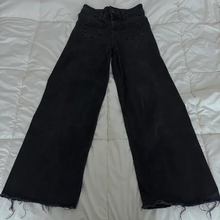 [BUNJANG] Zara Kids Black Denim Kids Cropped Jeans / 키작녀 / 자라 키즈 흑청