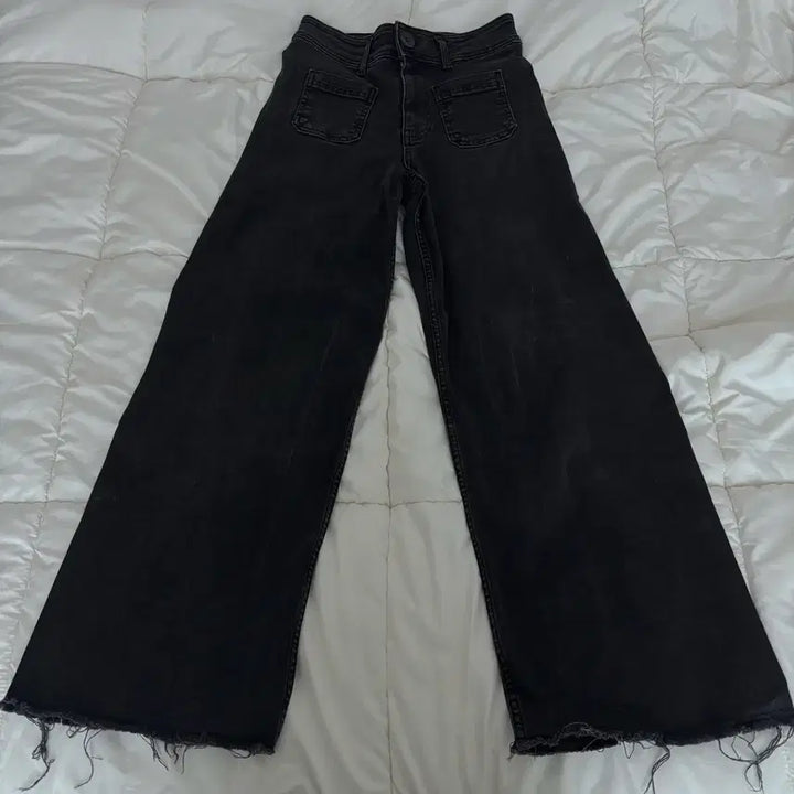 [BUNJANG] Zara Kids Black Denim Kids Cropped Jeans / 키작녀 / 자라 키즈 흑청