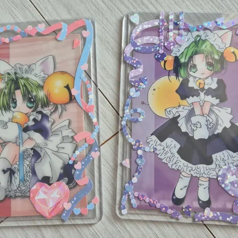 [BUNJANG] Digi-Chara 2 Card Set with Cardholder / 디지캐럿 카드 2장 세트