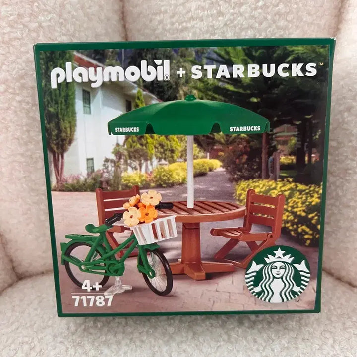 [BUNJANG] Starbucks Playmobil Furniture Parasol Bicycle Set / [새상품]스벅 플레이모빌 퍼니처 파라솔자전거 세트