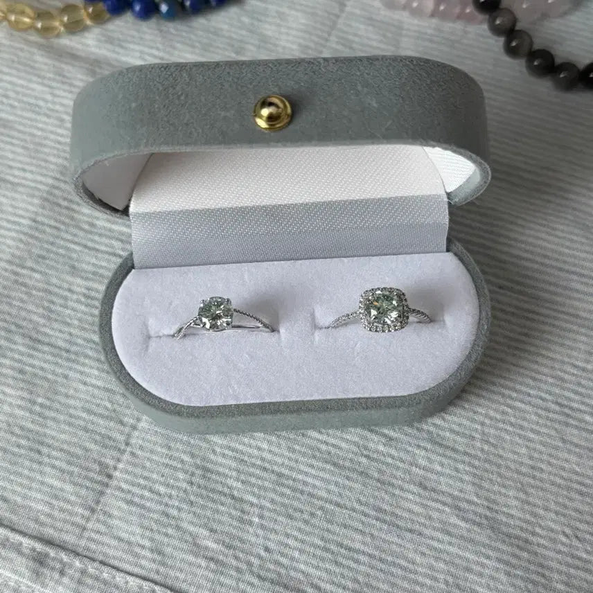 [BUNJANG] Moissanite Sterling Silver 925 Ring / 모이사나이트 은반지