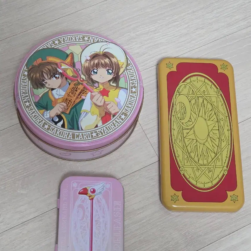 [BUNJANG] Cardcaptor Sakura Valentine Chocolate Tin Case Set / 일본한정) 카드캡터 체리 사쿠라 틴케이스 크로우카드 샤오랑 지팡이
