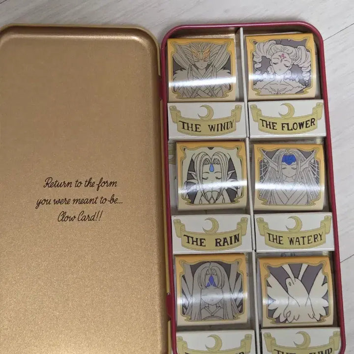 [BUNJANG] Cardcaptor Sakura Valentine Chocolate Tin Case Set / 일본한정) 카드캡터 체리 사쿠라 틴케이스 크로우카드 샤오랑 지팡이