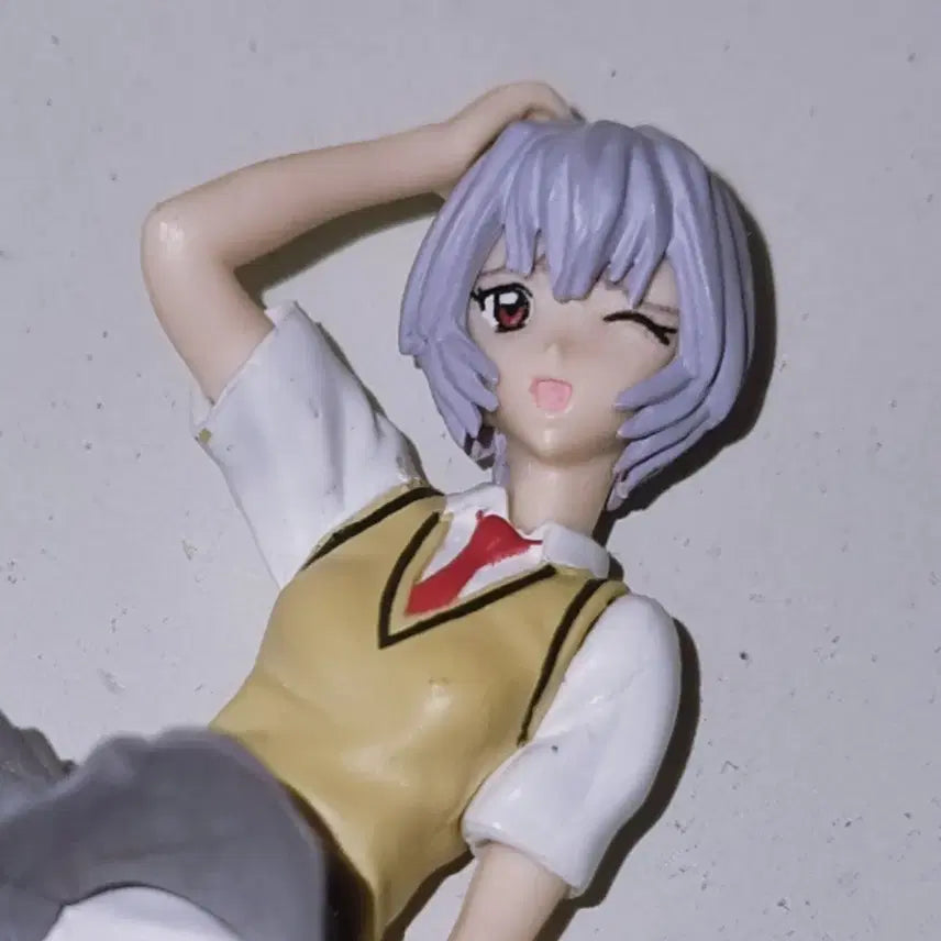 [BUNJANG] Evangelion Rei Ayanami Classic School Uniform Mini Figure / 에반게리온 레이 고전 교복 미니 피규어 HGIF 미소녀