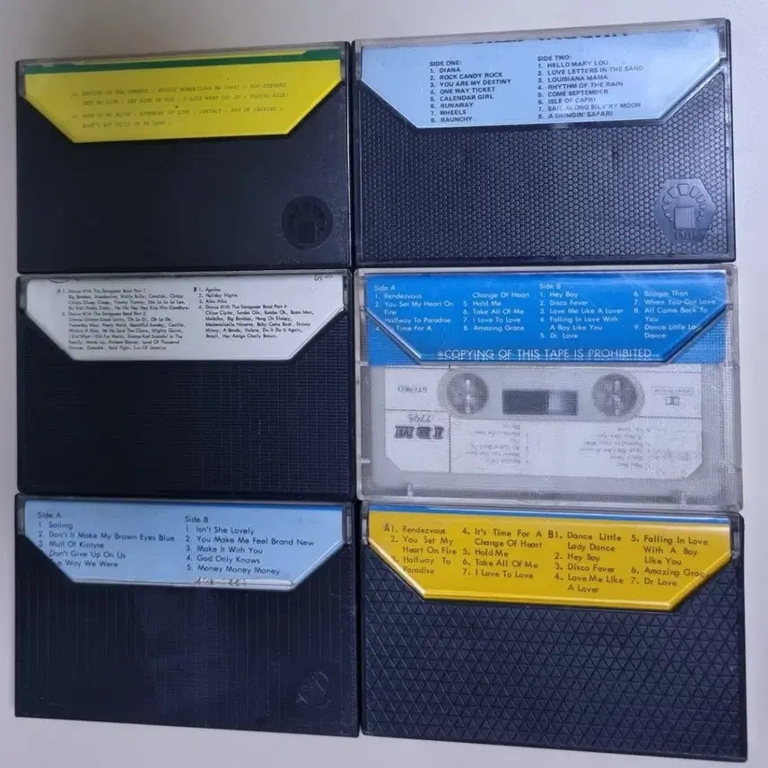 [BUNJANG] Import Cassette Tapes 6-Piece Set / 수입반 카세트테이프 6장 (카세트테이프)