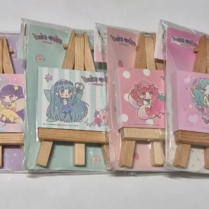 [BUNJANG] Fairy Ru Ballpoint Pen Easel Memo Pad / 고전문구 페어리루 볼펜 이젤 메모지