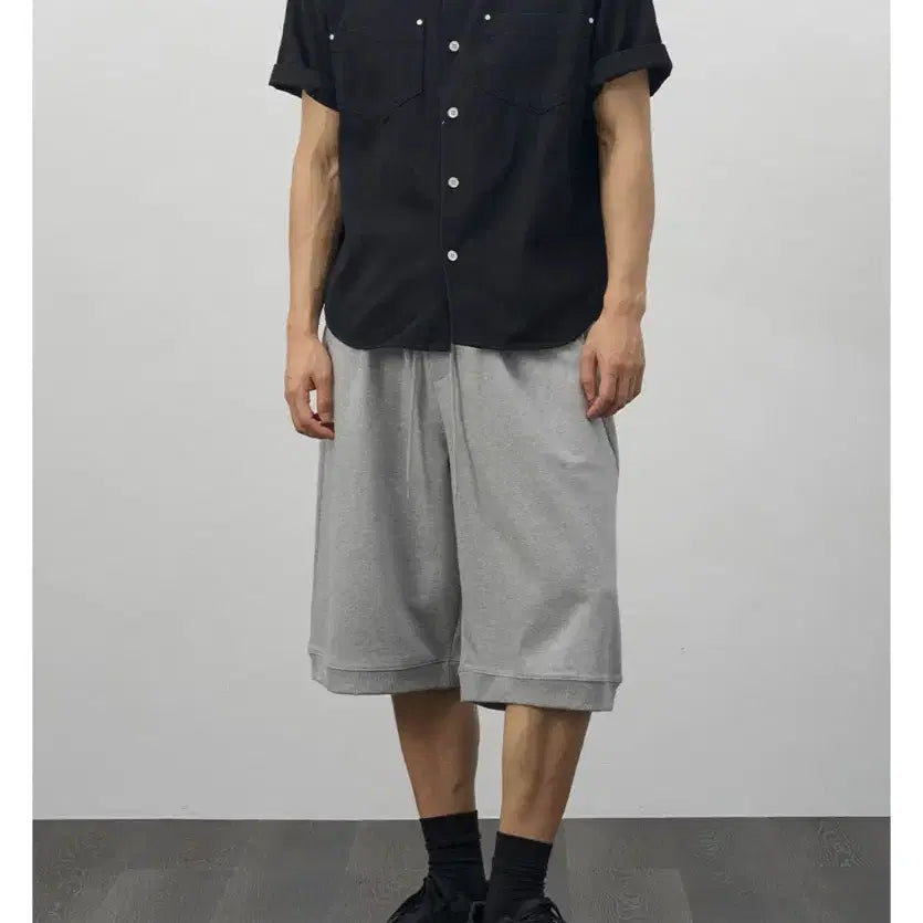 [BUNJANG] Rivets Washed Work Shirt Black / 리벳 워싱 워크셔츠 블랙 새상품