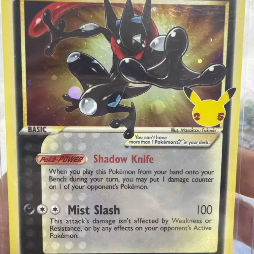 [BUNJANG] Greninja 25th Anniversary S-Rank North American Edition Card / 북미판 개굴닌자 25주년 s등급