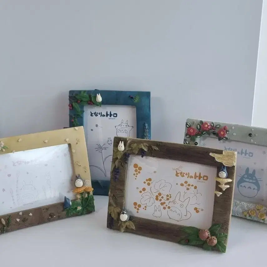 [BUNJANG] Vintage Ghibli My Neighbor Totoro Four Seasons Frame Set / (레어)고전 지브리 토토로 액자 사계