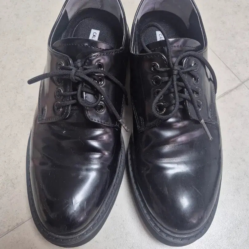 [BUNJANG] Black Leather Dress Shoes - Size 255 / 블랙 구두 255