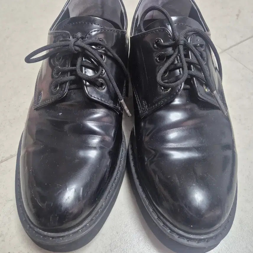 [BUNJANG] Black Leather Dress Shoes - Size 255 / 블랙 구두 255
