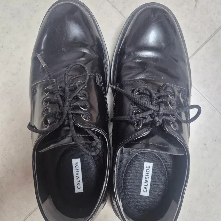 [BUNJANG] Black Leather Dress Shoes - Size 255 / 블랙 구두 255