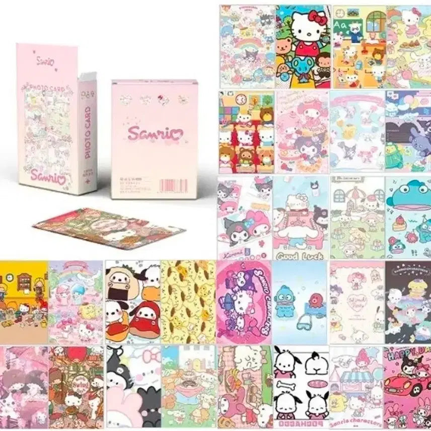[BUNJANG] Imported Sanrio Friends Photocard 50-Piece Set / (바로배송) 수입 산리오 프렌즈 종합 포토카드 50매 세트 굿즈
