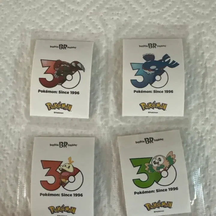 [BUNJANG] Baskin Robbins Pokémon 30th Anniversary Sticker Set / 배스킨라빈스 포켓몬 30주년 스티커