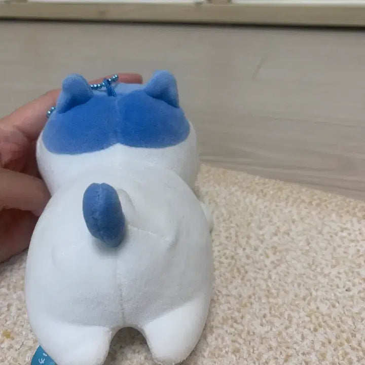 [BUNJANG] Hachiware Sleeping Plush Keychain / 하치와레 누워있는 키링