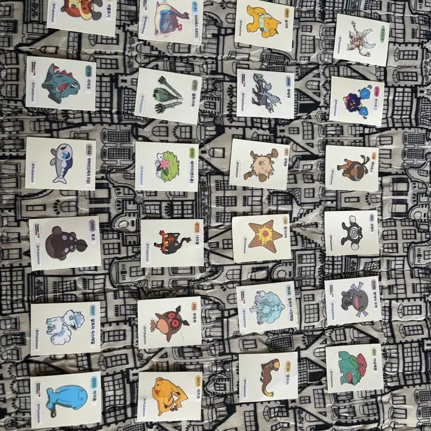 [BUNJANG] Pokemon Bread Stickers Bundle Set / 포켓몬 빵 띠부실 일괄