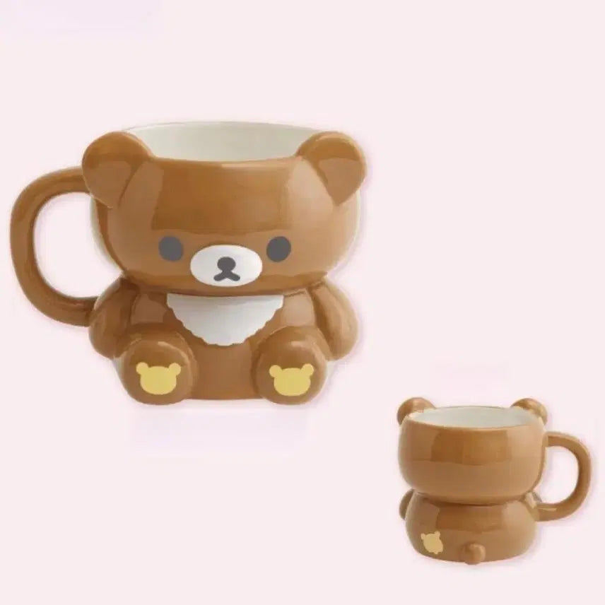 [BUNJANG] San-X Koguma (Little Bear) Makeup Theme Mug Cup / 산엑스 메이크업 테마 코구마 머그컵