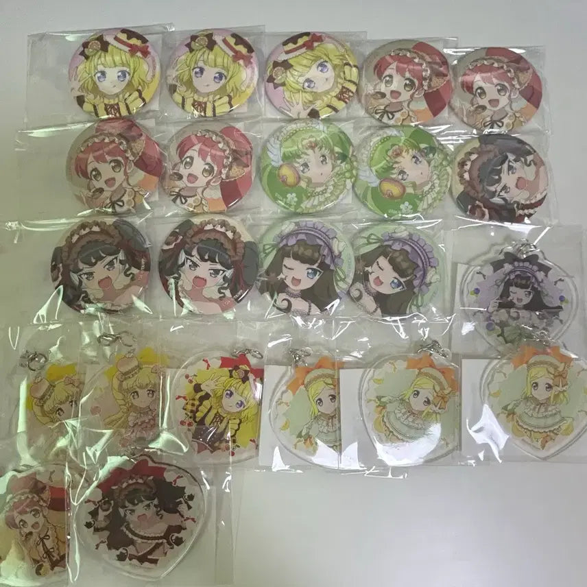 [BUNJANG] Idoltime PriPara Marukuji Can Badge &amp; Keyring / 마루쿠지 아이돌타임 프리파라 아탐프 프리파라 양도