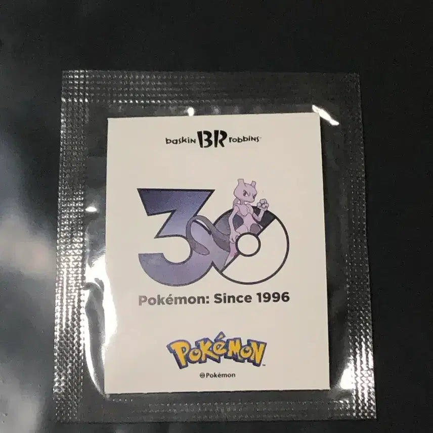 [BUNJANG] Baskin Robbins Pokemon 30th Anniversary Pokemon Bread Stickers Mewtwo / 베라 포켓몬 30주년 띠부씰 뮤츠