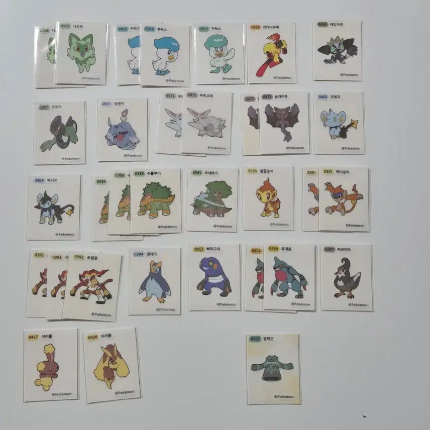 [BUNJANG] Pokemon Sticker Collection (1st Gen, 2022-2023) / 포켓몬 띠부씰 2022(1세대) 2023시즌 판매