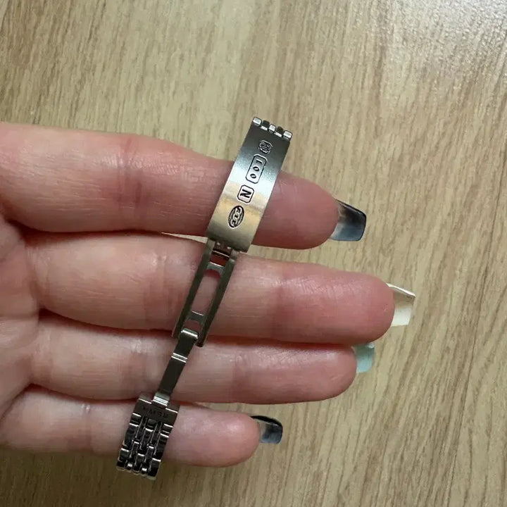 [BUNJANG] Numbering Bracelet Silver S / 넘버링 팔찌 1909(실버/s)