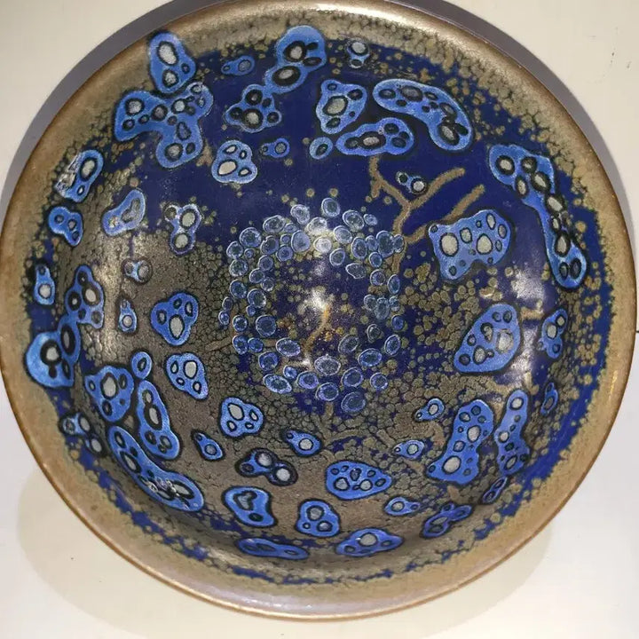 [BUNJANG] Geon-yo Buncheong Ware Tea Bowl with Crystal Pattern / 건요 다완