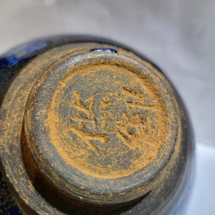 [BUNJANG] Geon-yo Buncheong Ware Tea Bowl with Crystal Pattern / 건요 다완