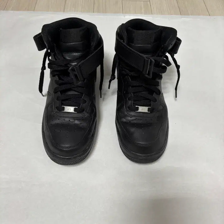 [BUNJANG] Nike Air Force 1 Mid All Black 275mm / 나이키 에어포스1 미드 올블랙 275mm