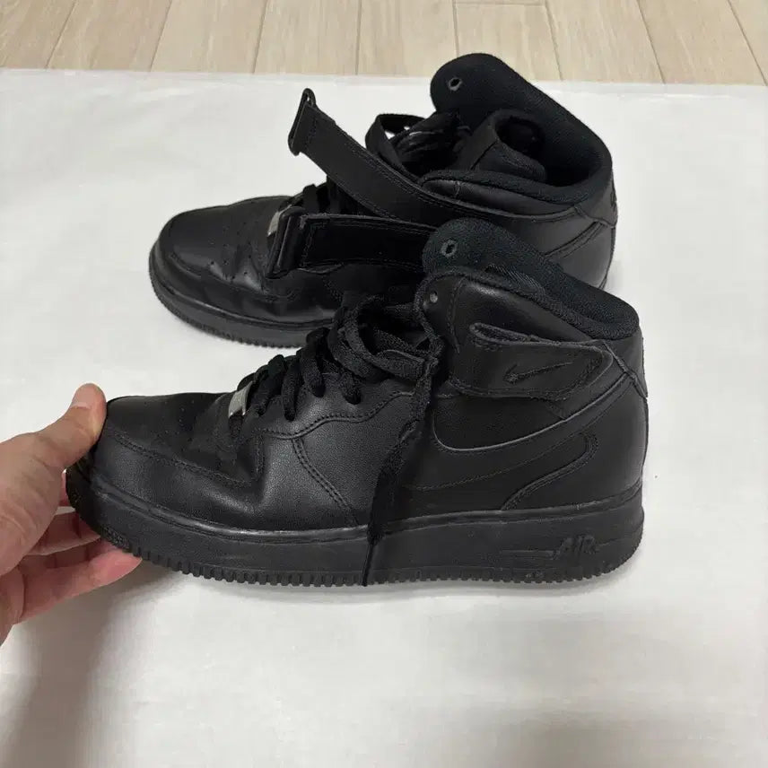 [BUNJANG] Nike Air Force 1 Mid All Black 275mm / 나이키 에어포스1 미드 올블랙 275mm