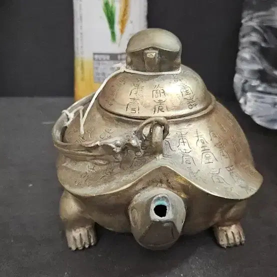 [BUNJANG] Brass Teapot with Turtle Motif / 거북이 문양 황동주전자